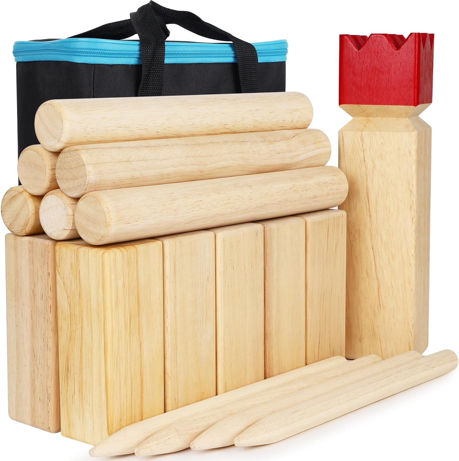 Juegoal Kubb outdoor tossing game set
